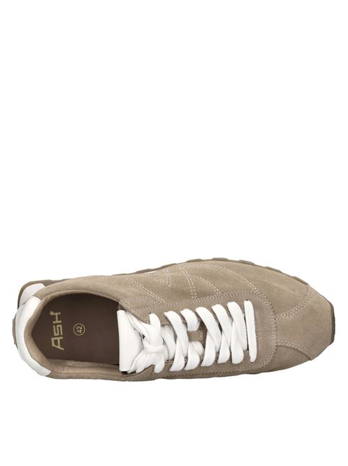 Sneakers in camoscio ASH | KILL BILL MAN CALF SUEDENOISETTE-BIANCO